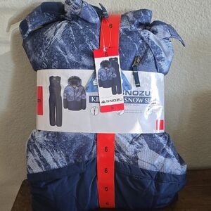 Snozu Kids Navy and White Snow Suit